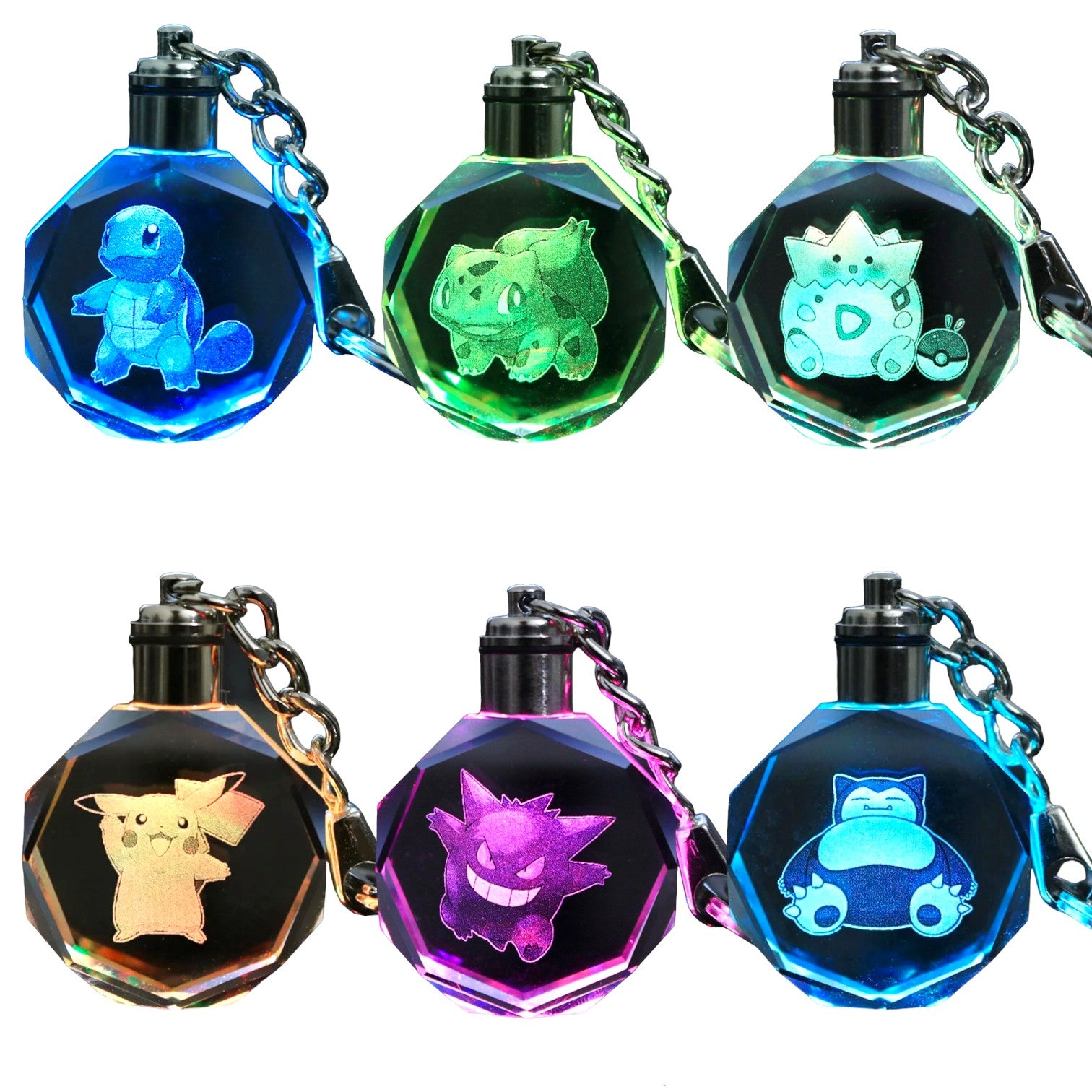 Pokemon light up keychain