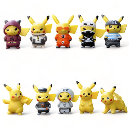 Ensemble de 10 Mini-Figurines Pikachu Pokémon